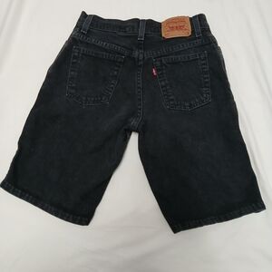 Vintage Levi's 550 Black Denim Women's Shorts